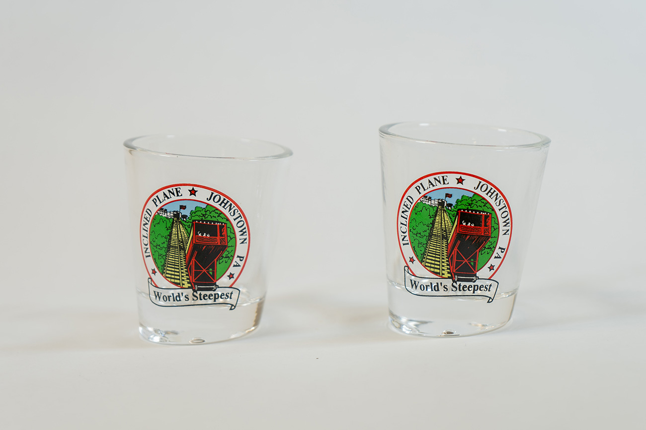 Visit Johnstown Merchandise Slanted Shot Glass