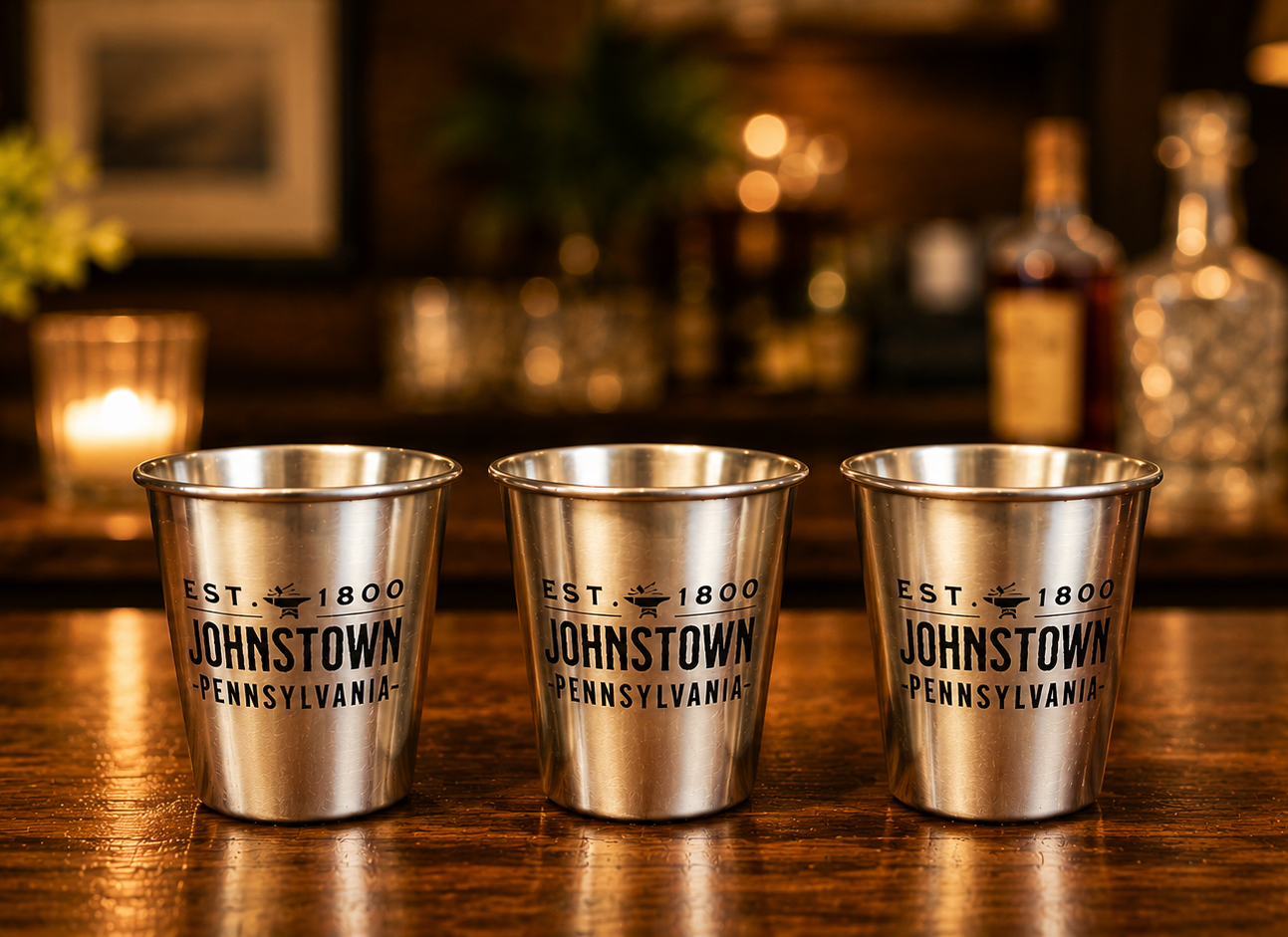Metal shot glasses